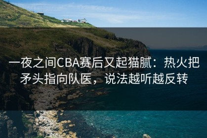 一夜之间CBA赛后又起猫腻：热火把矛头指向队医，说法越听越反转
