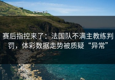 赛后指控来了：法国队不满主教练判罚，体彩数据走势被质疑“异常”