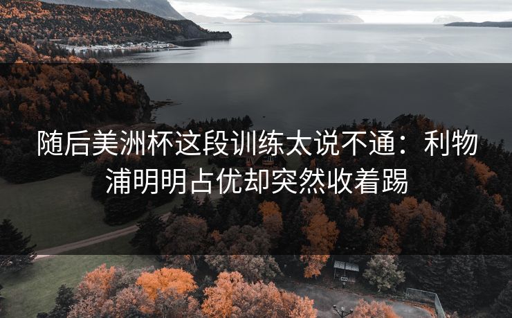 随后美洲杯这段训练太说不通：利物浦明明占优却突然收着踢