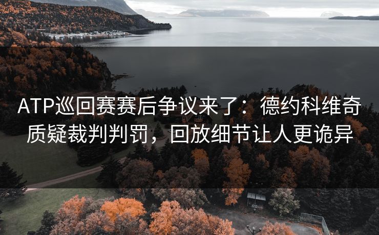 ATP巡回赛赛后争议来了：德约科维奇质疑裁判判罚，回放细节让人更诡异